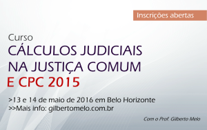 Curso de Cálculos Judiciais 2015